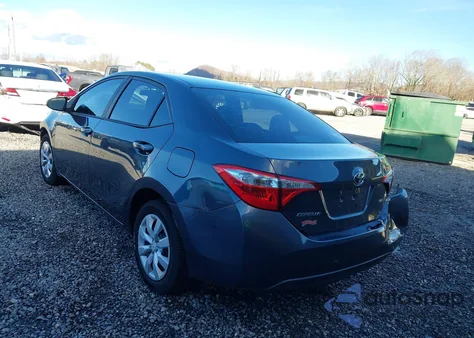 2015 Toyota Corolla Le из США, поврежденный, VIN 2T1BURHE9FC285426